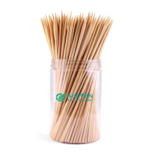 Espetos de bambu naturais descartáveis ​​de grau A grade espetos de churrasco para alimentos